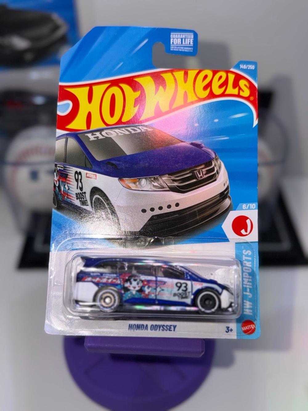 Hot Wheels Honda Odyssey Toy Car - Blue & White